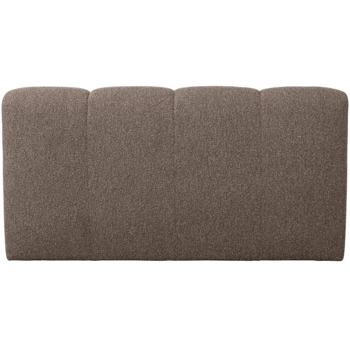 Sitzbank Mojo Braun B: 164cm - Schwarz/Braun, MODERN, Textil (164/83/73cm) - Livetastic