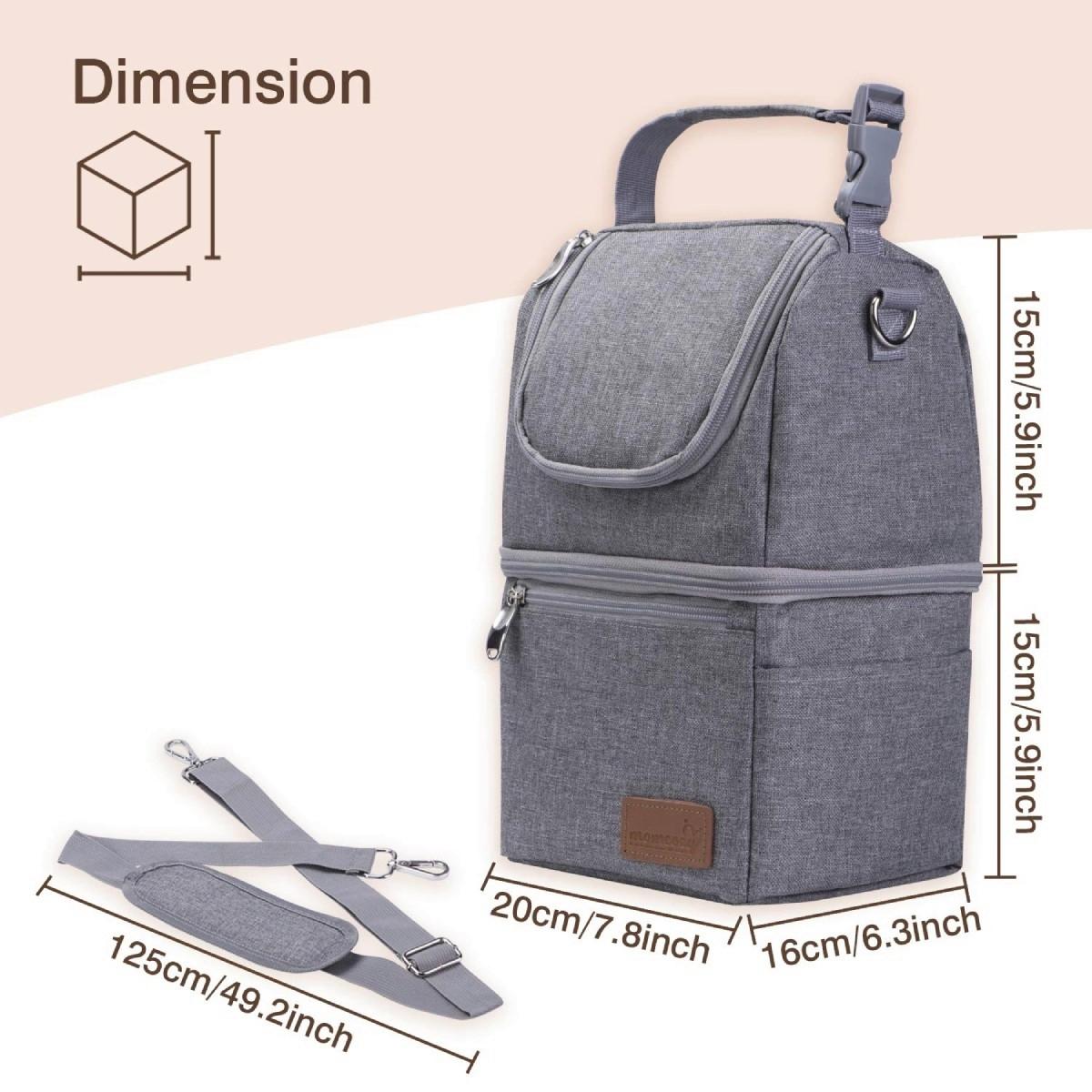 Warmhaltebox hellgrau - Hellgrau, Basics, Textil (20/36/7cm) - Momcozy