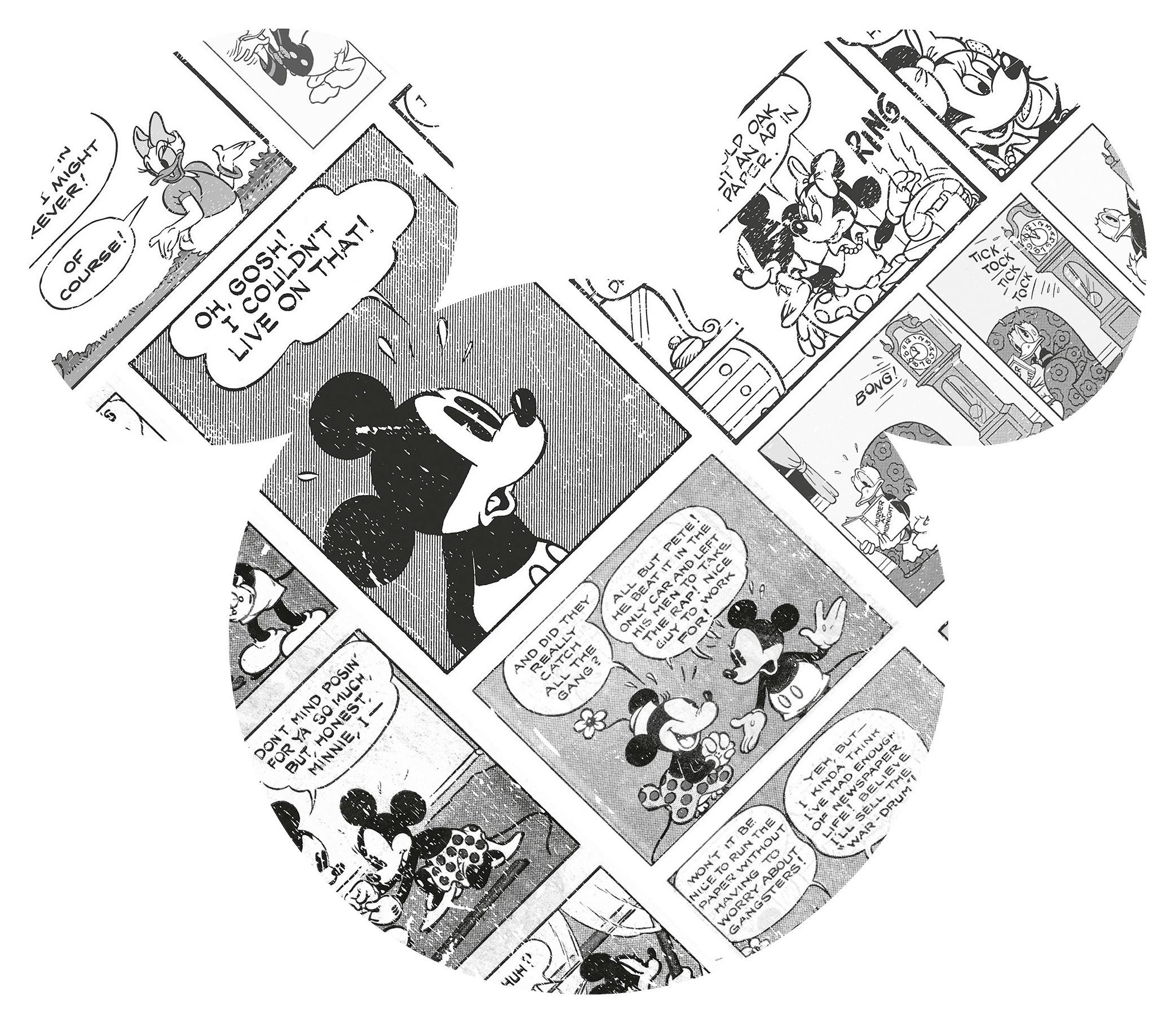 Vliestapete Mickey Head Comic Cartoon - KONVENTIONELL (127cm)