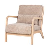 SESSEL Mark Sandfarben B: 67cm - Sandfarben/Naturfarben, MODERN, Holz/Textil (67/75/82cm) - Livetastic