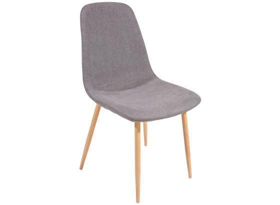 Židle Svenja I - šedá/barvy dubu, Moderní, kov/textil (45,5/86,5/53cm) Židle Svenja I - šedá/barvy dubu, Moderní, kov/textil (45,5/86,5/53cm)