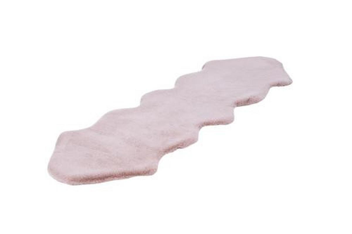 Kunstfell Rabbit Rosa 60x180 cm Textil - Rosa, Trend, Textil (60/180cm) - Kayoom