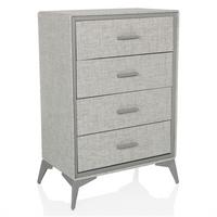 Kommode Skuffy Grau B: 60 Cm - Grau, MODERN, Textil (60/90/35,5cm) - MID.YOU