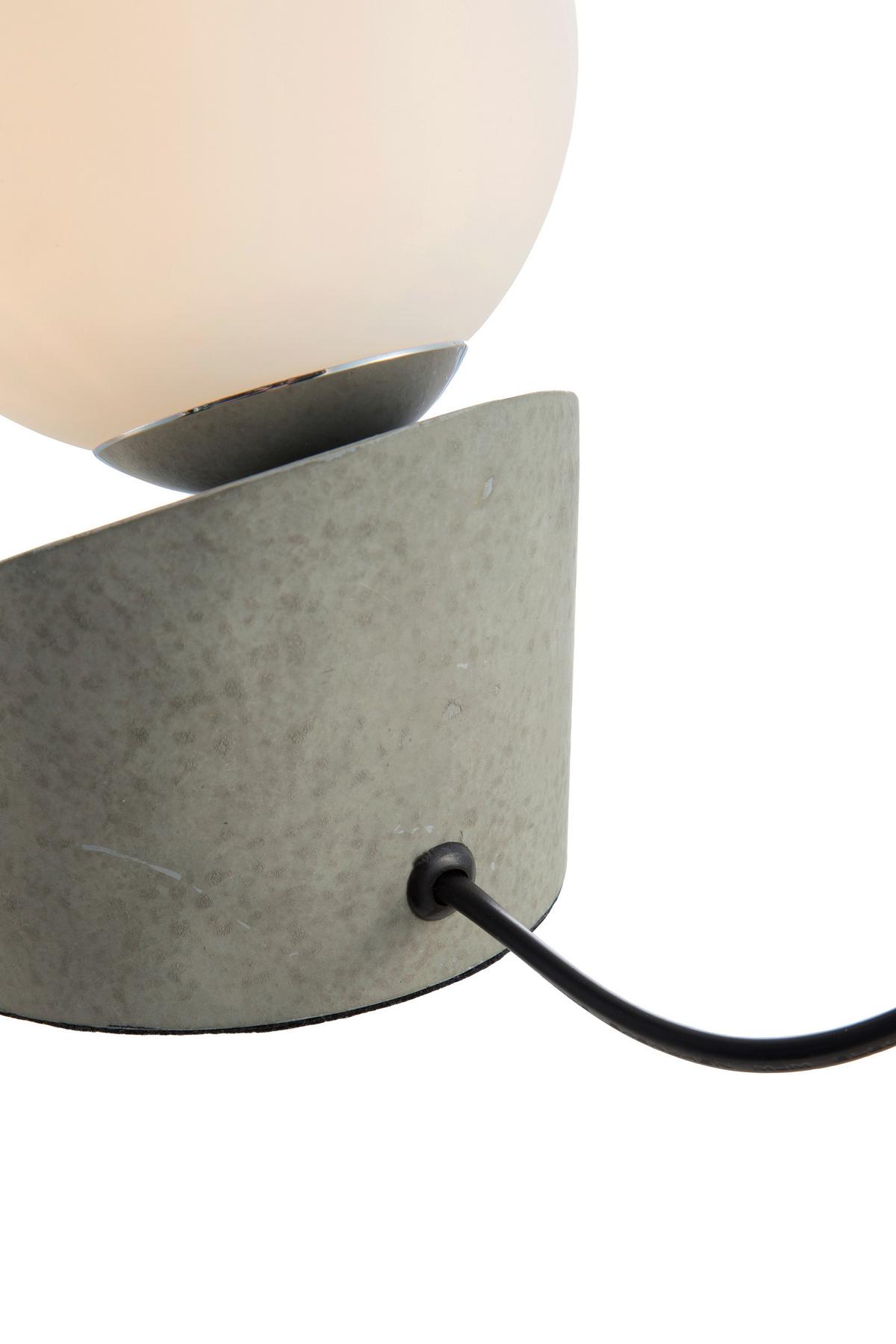 LED-Tischleuchte 503001486x Alisa - Dunkelgrau/Weiß, Design, Glas/Metall (10/16cm) - Novel