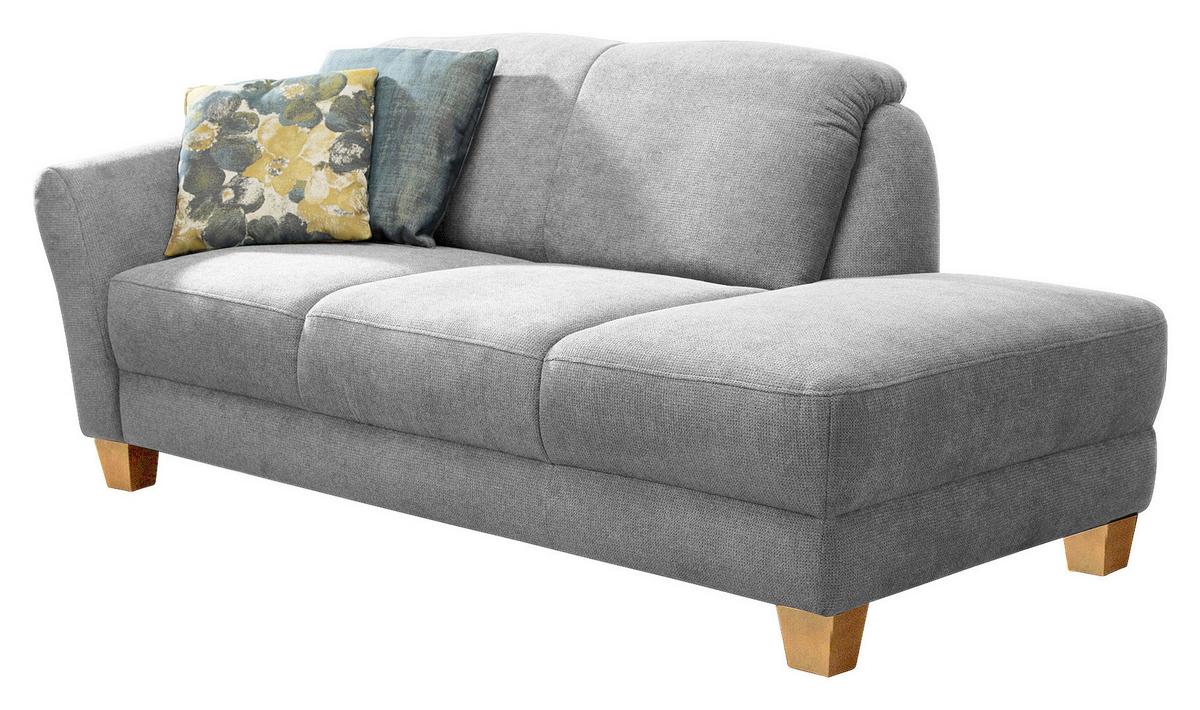 Récamiere Gotland V Silberfarben B: 194 cm - Silberfarben/Naturfarben, KONVENTIONELL, Textil (194/84/91cm) - Sit & More