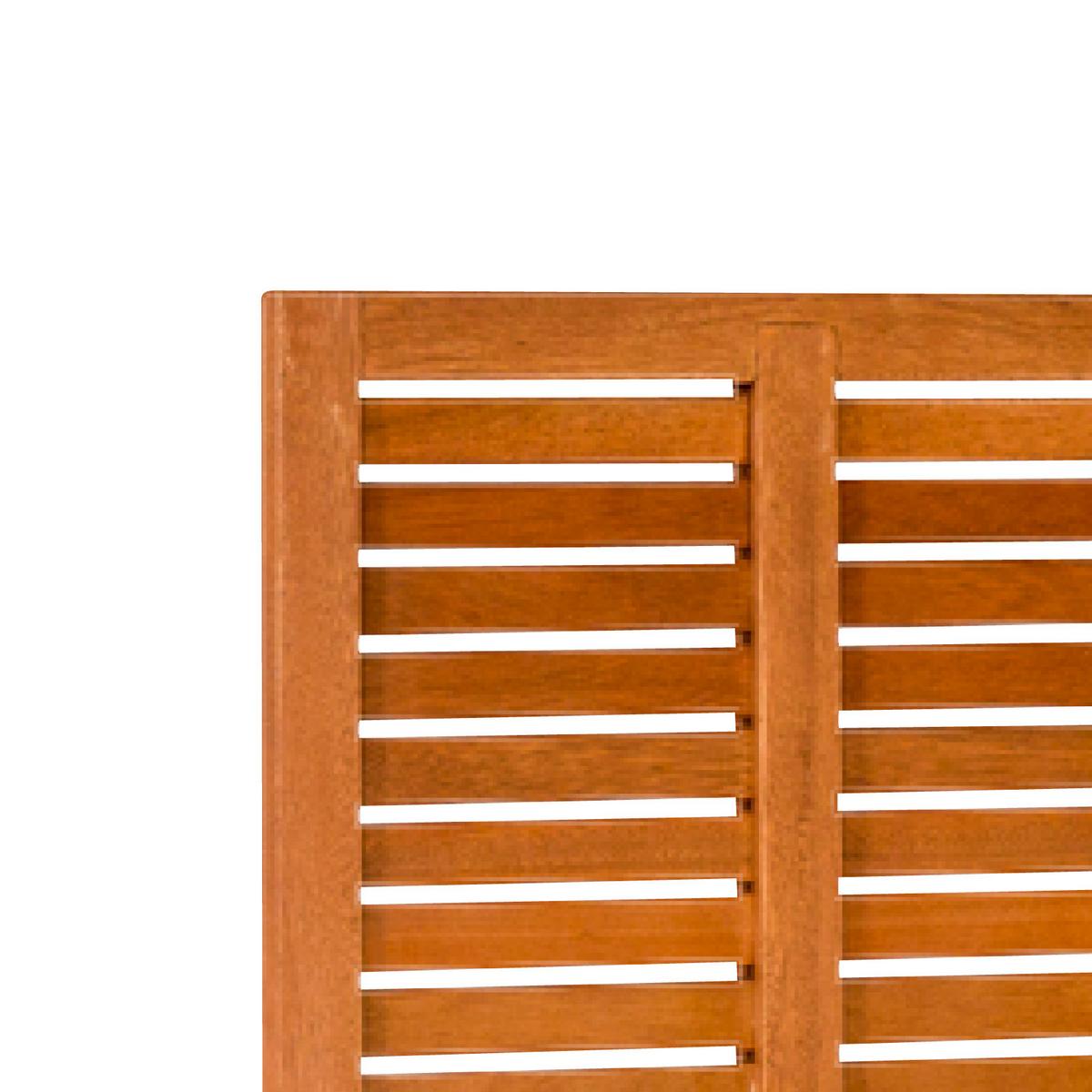 Paravent B: 150 Cm 3 Paneele Echtholz Naturfarben - Naturfarben, KONVENTIONELL, Holz (150/170/1cm) - Gardenson