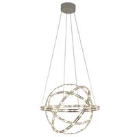 LED-Hängeleuchte Cosmos H: 180 cm - Chromfarben, LIFESTYLE, Kunststoff/Metall (60/180cm) - Näve