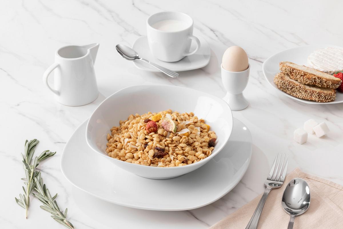 Kombiservice Ronja - Weiß, Basics, Keramik - James Wood