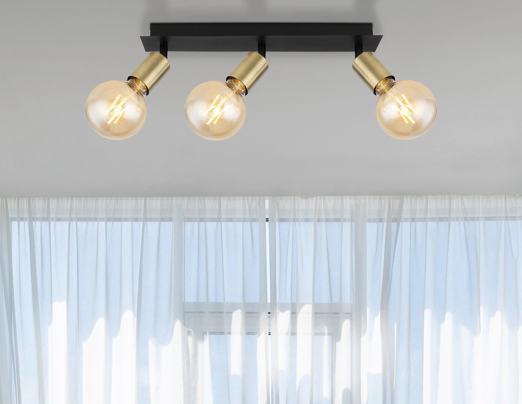 Strahler 54998-3b - Schwarz, Design, Metall (40/6/10,5cm) - Globo