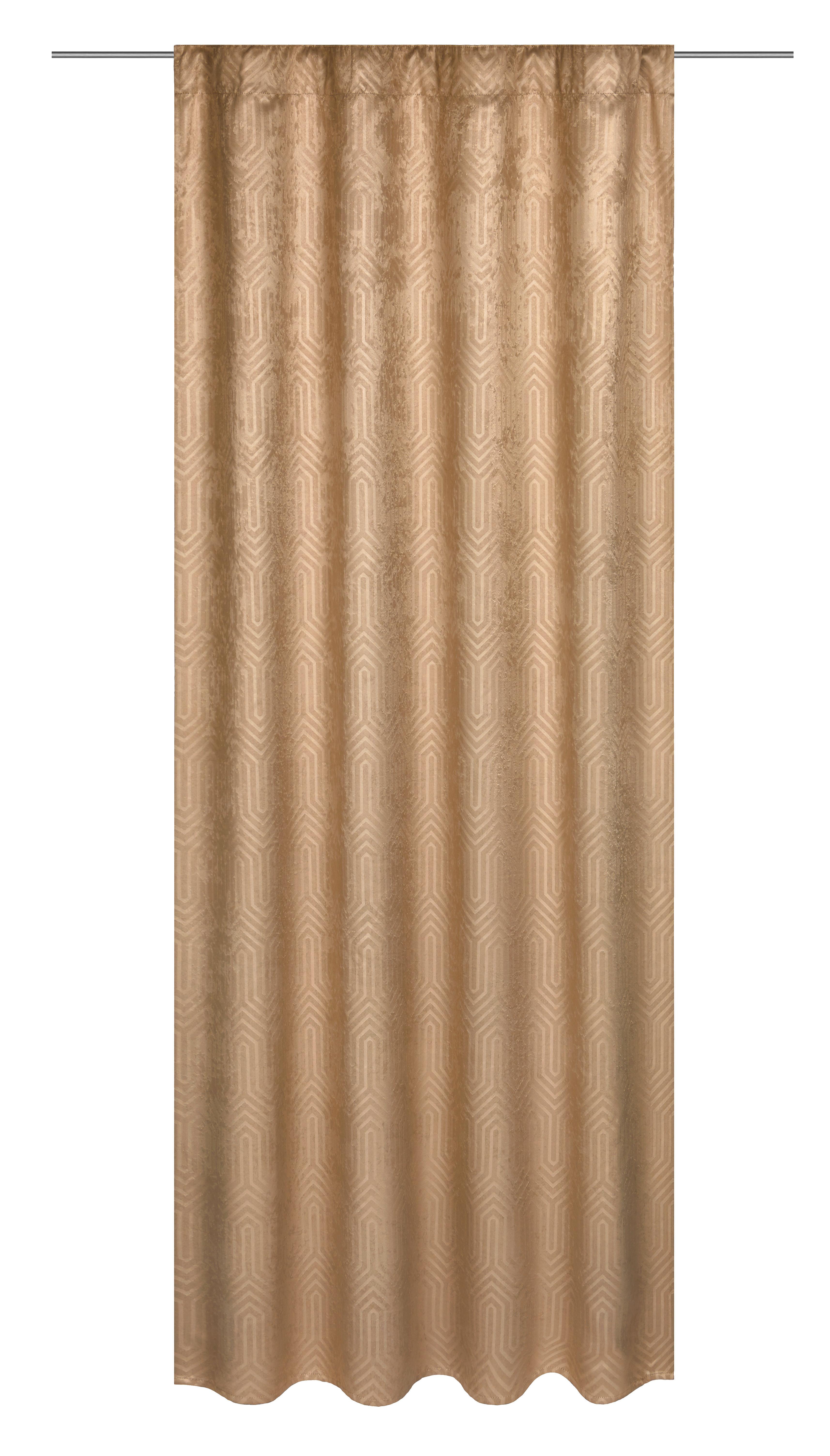 Vorhang mit Schlaufen und Band Bianca 140x245 cm Beige - Beige, ROMANTIK / LANDHAUS, Textil (140/245cm) - James Wood