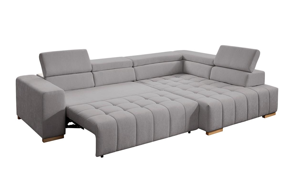 Ecksofa Elias Neu Braun S: 307x201 Cm - Naturfarben/Braun, Design, Textil (307/201cm) - Livetastic