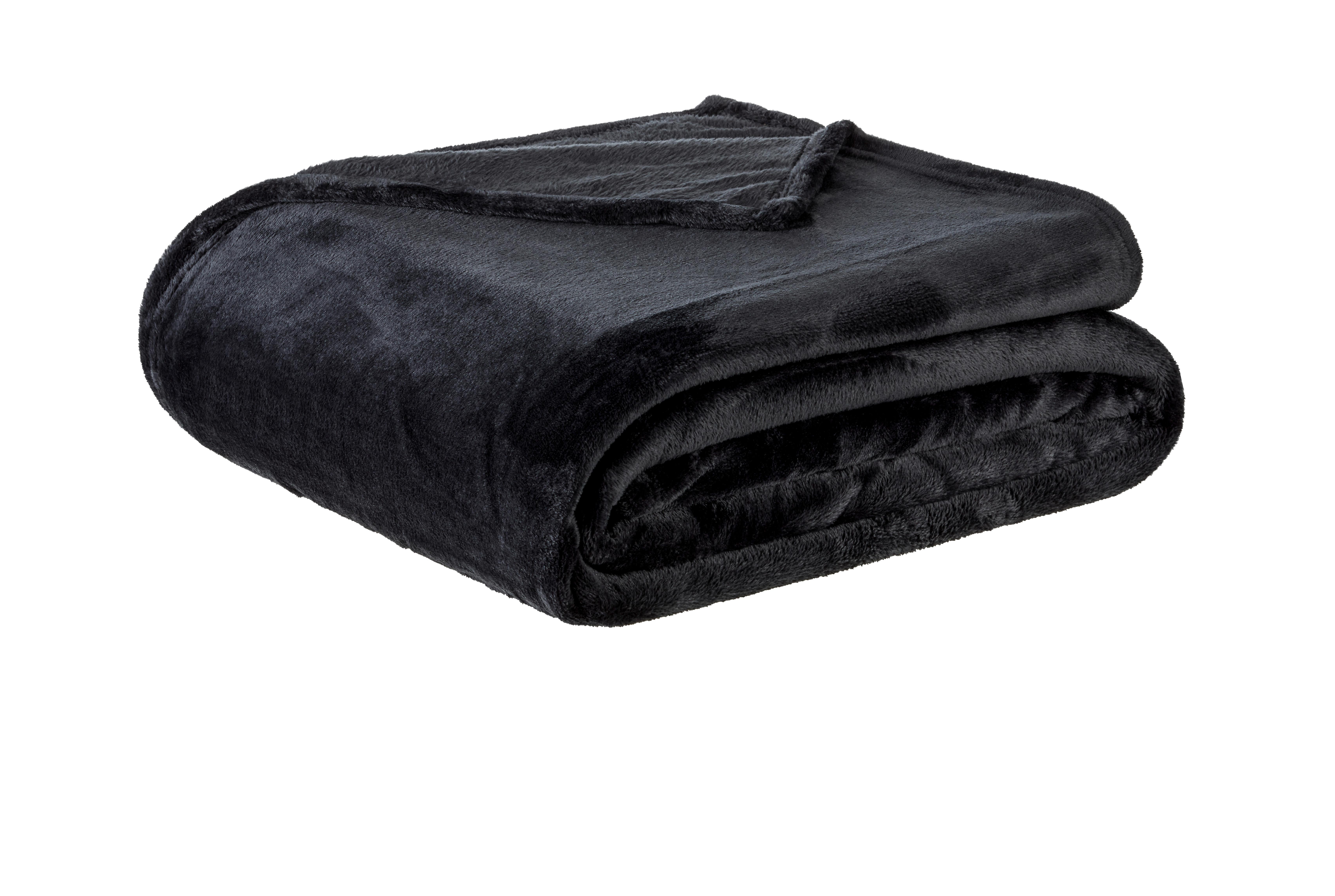 MÄKKÁ DEKA Michael XXL, 220/240cm, čierna - čierna, textil (220/240cm) - Modern Living