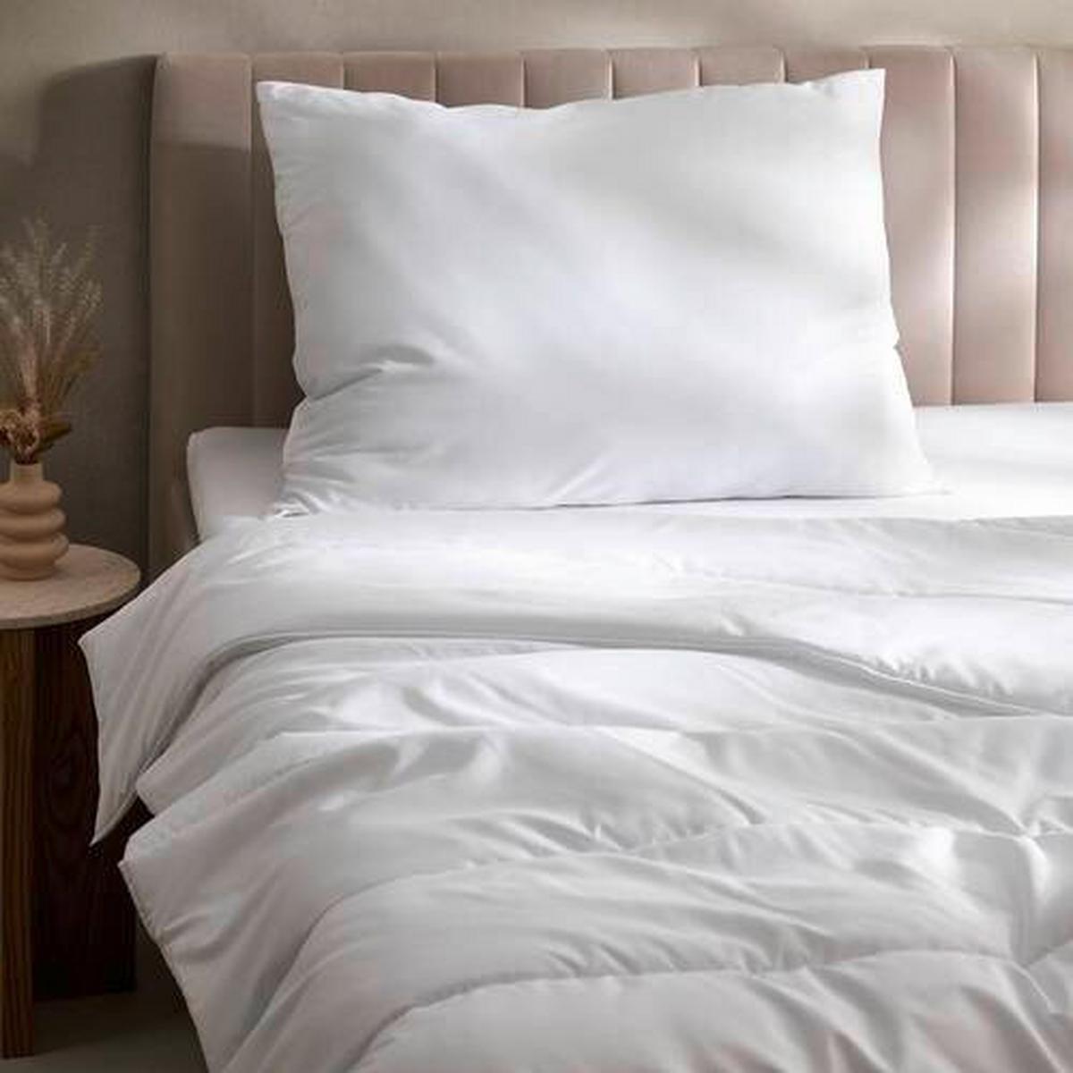 TŘÍKOMOROVÝ POLŠTÁŘ Marion, 70/90cm, bílá - bílá, textil/přírodní materiály (70/90cm) - Premium Living