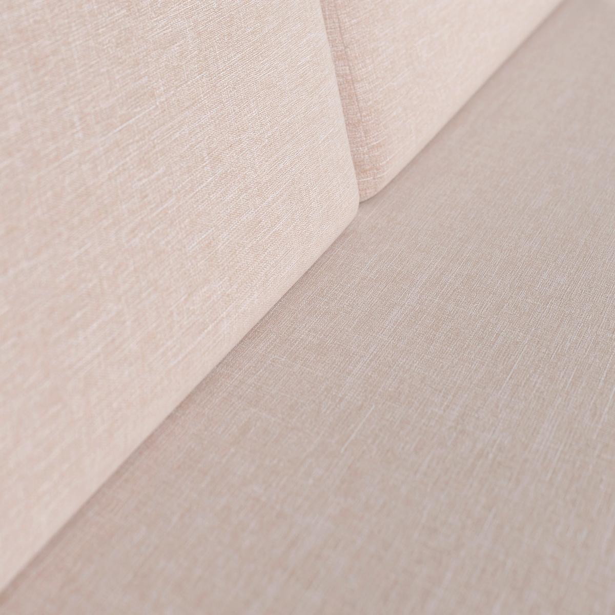 Loungegarnitur Göteborg - Dunkelgrau/Beige, MODERN, Glas/Textil - Beldano