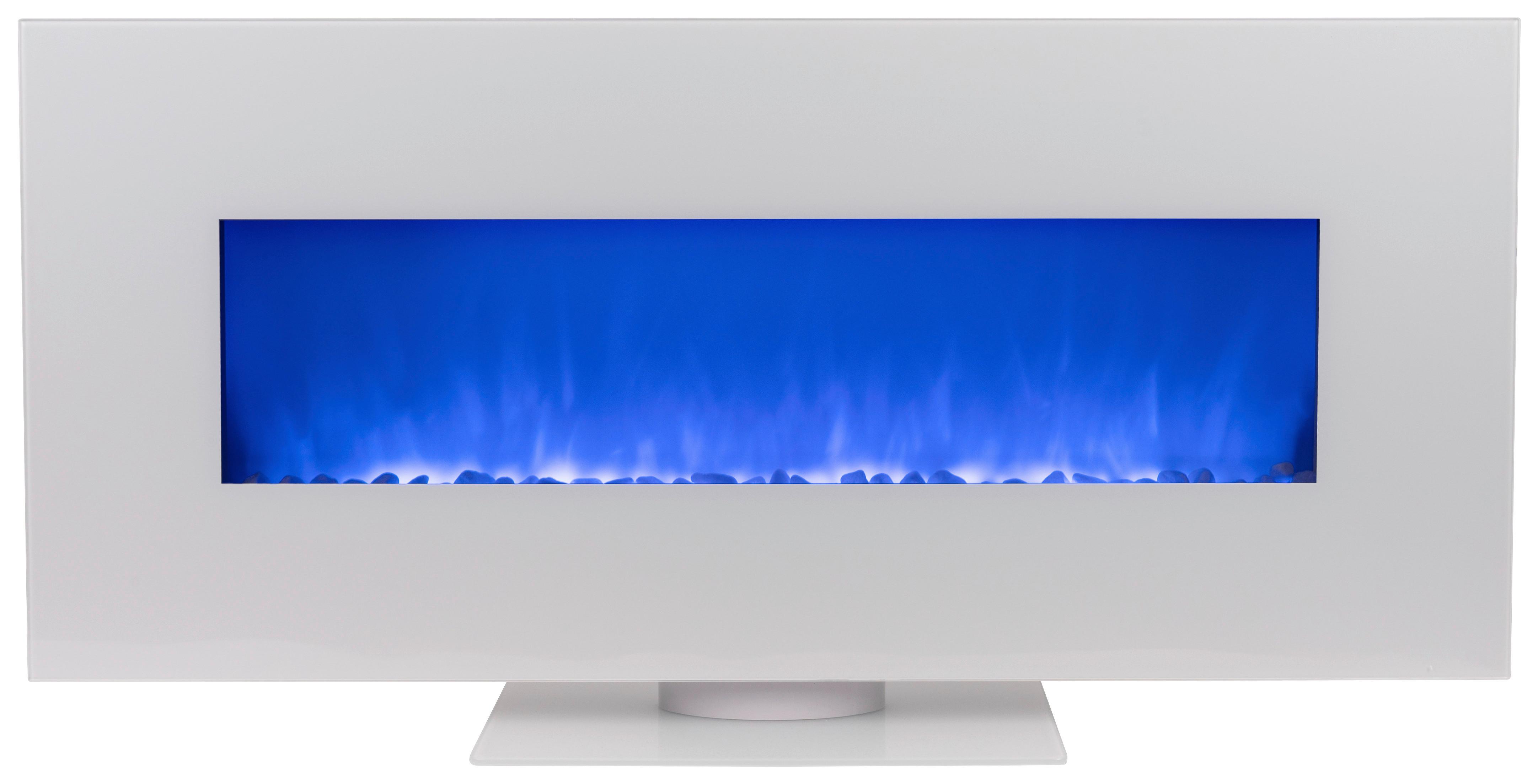 ELEKTROKAMIN B990908 - Weiß, Basics, Glas/Metall (128/61/26cm)
