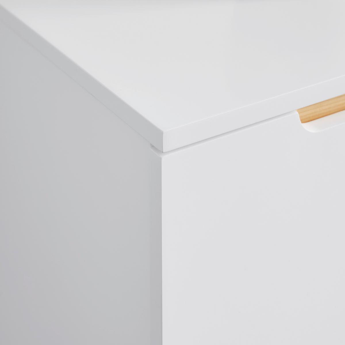 Komoda NICOLE - bílá/barvy borovice, Moderní, dřevo (80/94,5/38cm) - Modern Living