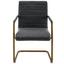 Jídelní Židle Juna - tmavě šedá/barvy zlata, Moderní, kov/textil (55/85/66cm) - Modern Living