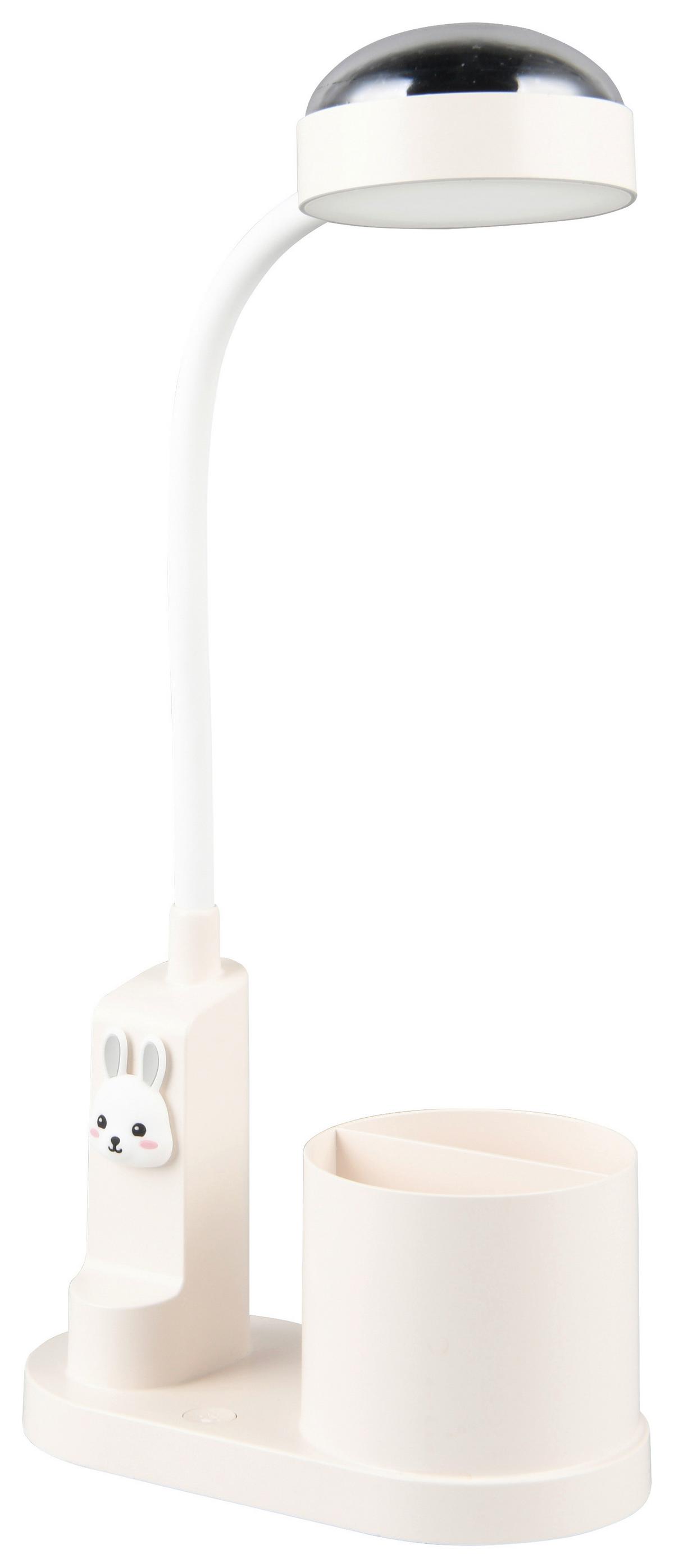 LED-Schreibtischleuchte Meri - Weiß, MODERN, Kunststoff (17/8,5/43,5cm) - BUNINO