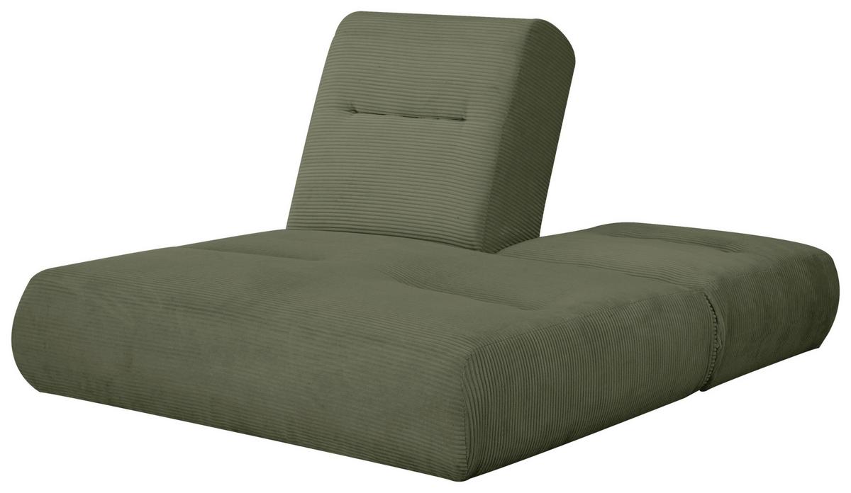 Schlafsofa Luna Olivgrün B: 159 Cm - Olivgrün, Design, Textil (159/88/160cm) - Livetastic