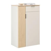 Botník CANNES - barvy dubu/černá, Moderní, kompozitní dřevo/plast (68/110/40cm) - Mömax