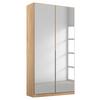 Drehtürenschrank 91cm Alabama, Sonoma Eiche Dekor - Silberfarben/Sonoma Eiche, MODERN, Holzwerkstoff (91/229/54cm) - Rauch Möbel