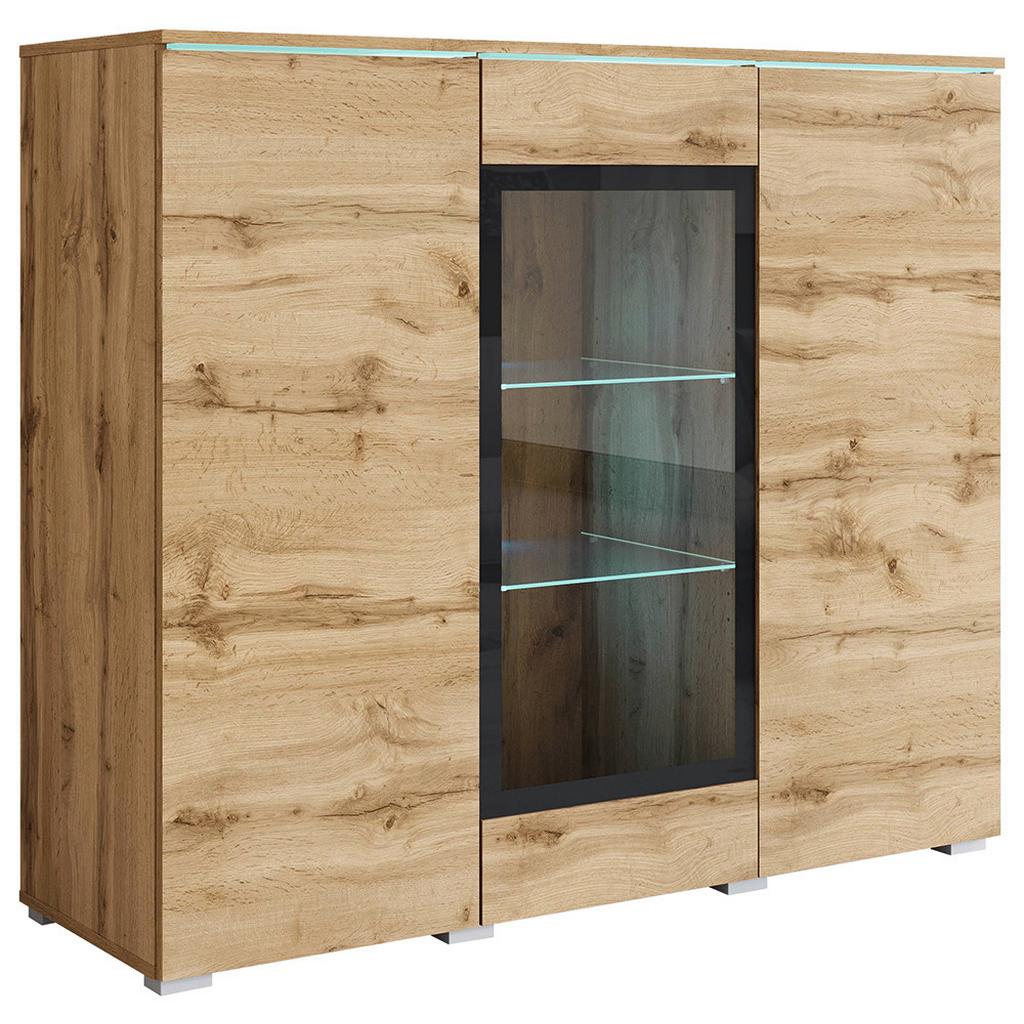 Highboard 120cm Vera Wotan Eiche Dekor