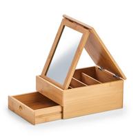 Schmuckkästchen Naturfarben BxHxT: 25x19x12 cm - Naturfarben, Basics, Holz (25/19/12cm) - Zeller Present