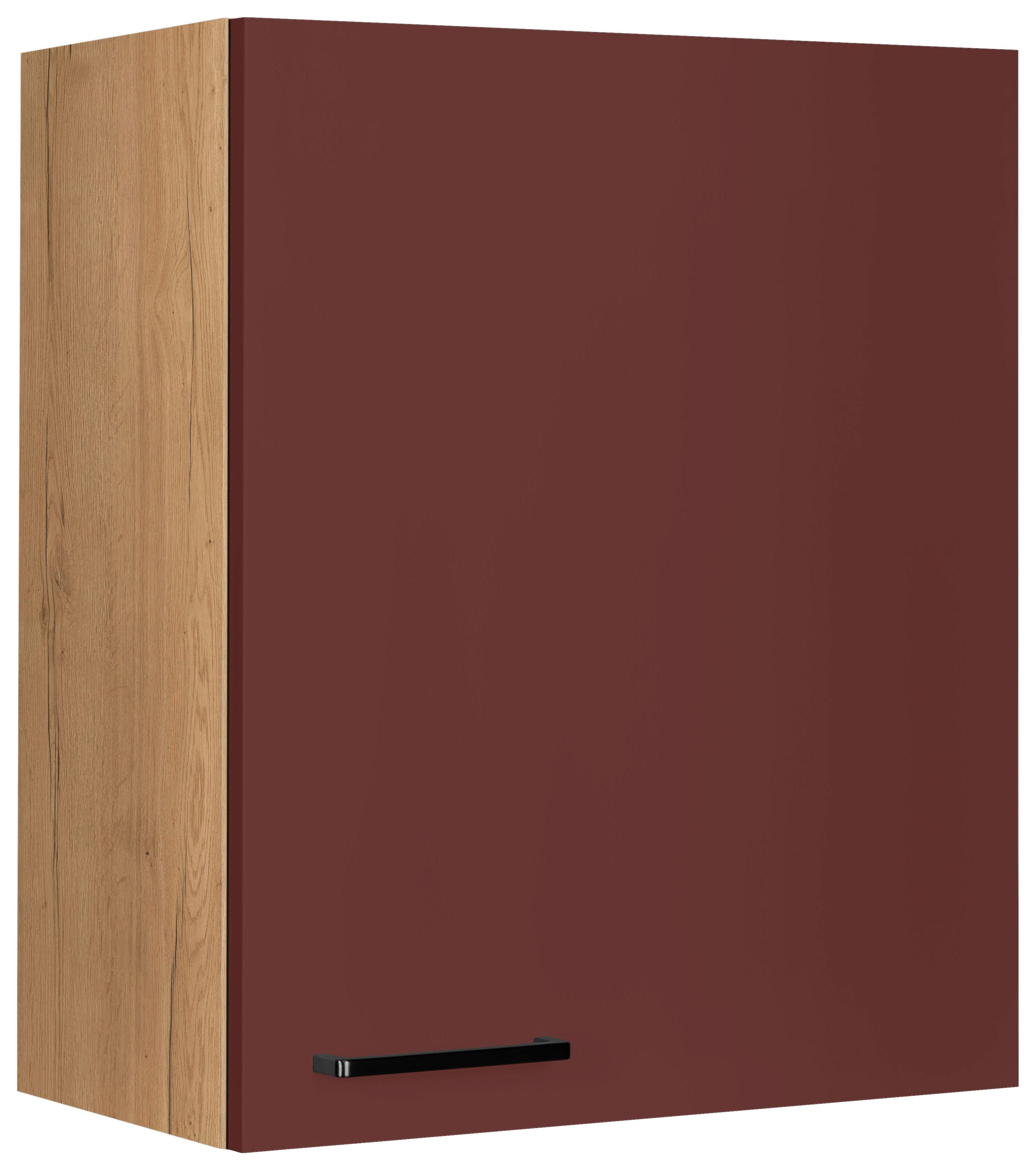 Küchenoberschrank Easytouch - Eichefarben/Rot, MODERN, Holzwerkstoff (60/72/35cm) - Nobilia