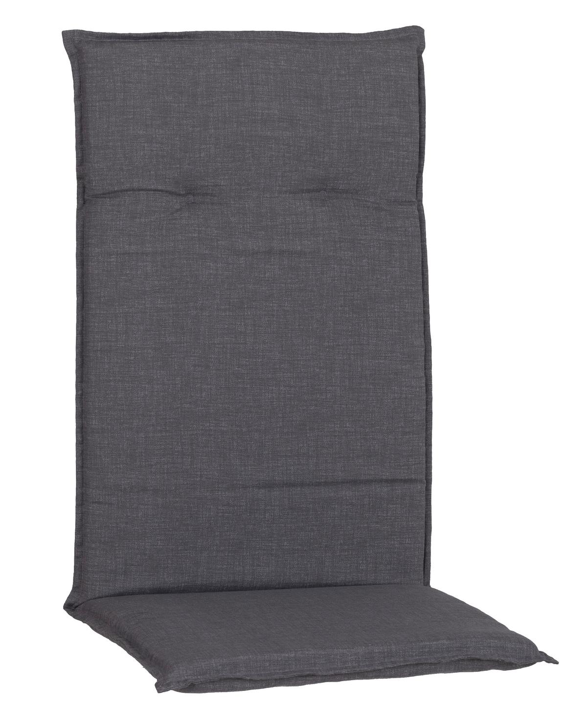 PODLOŽKA NA ŽIDLI GENF 2 - šedá, Basics, textil (120/48/5cm) - Mömax