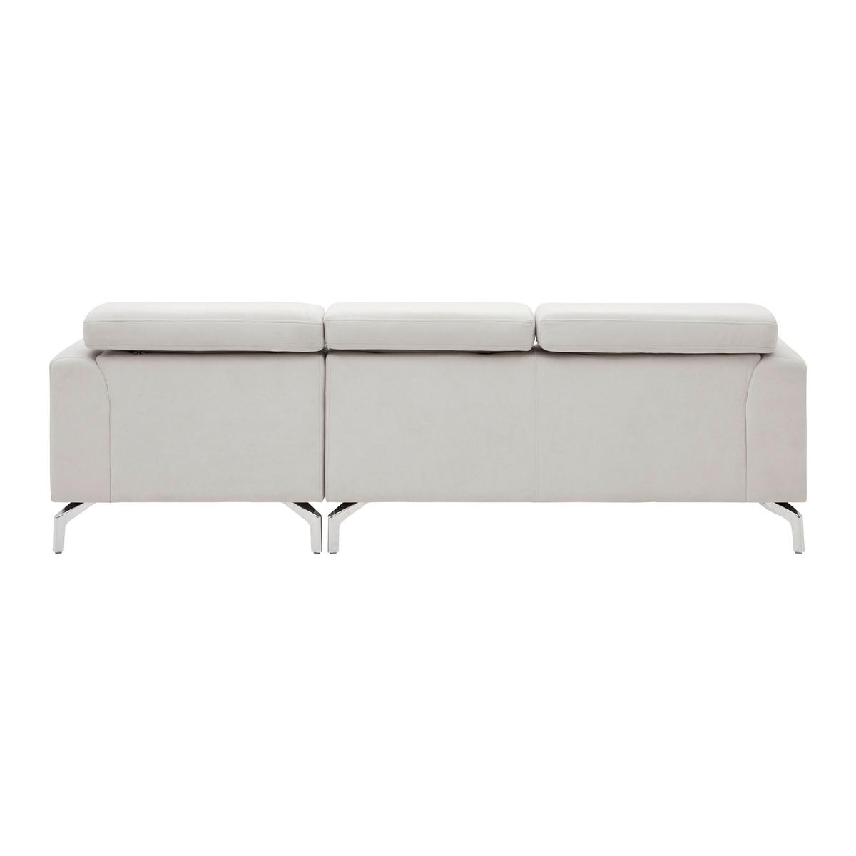 Rohová sedacia súprava FILOU, béžová - svetlosivá, Modern, drevo/textil (211/82/146cm) - Bessagi Home