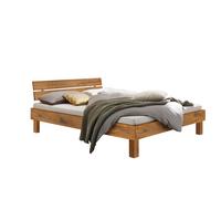 Bett Prato Kopfteil Mit 2 Paneele 200x200 Cm - Wildeiche/Eichefarben, Natur, Holz (200/200cm) - Hasena