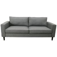 3-Sitzer-Sofa Beluna Hellgrau B: 198,5 cm - Hellgrau/Schwarz, Basics, Textil (198,5/84/83cm) - P & B