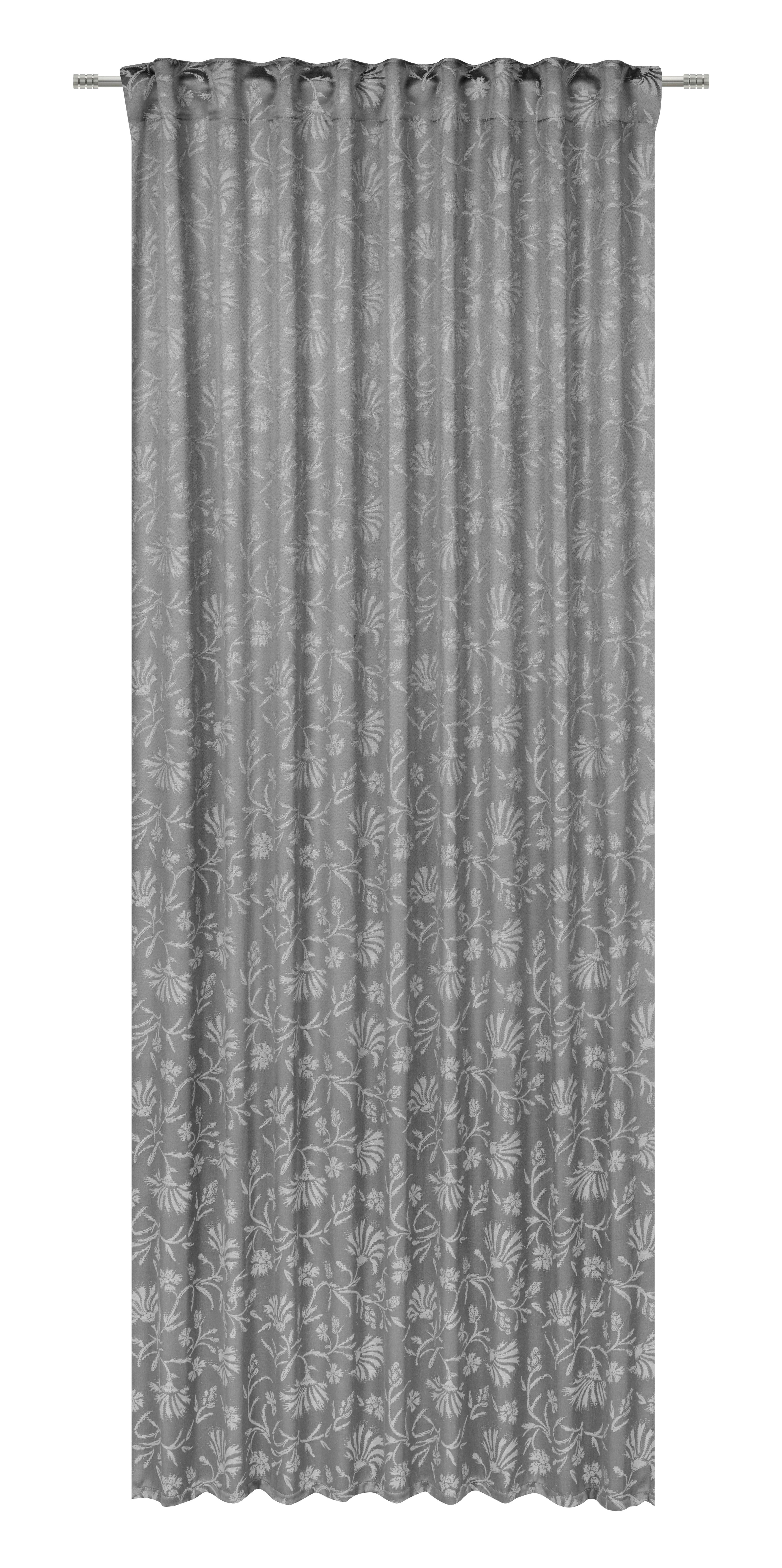 Készfüggöny Lia Kb. 140/245cm - antracit, Romantik / Landhaus, textil (140/245cm) - James Wood