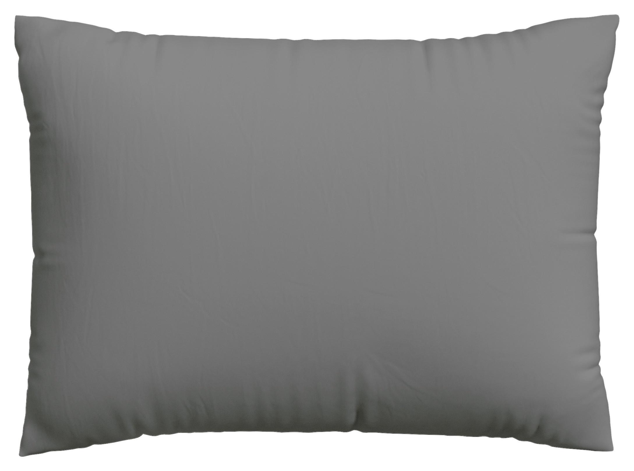 Kopfpolsterbezug Woven Satin - Grau, Basics, Textil (70/90cm) - Schlafgut