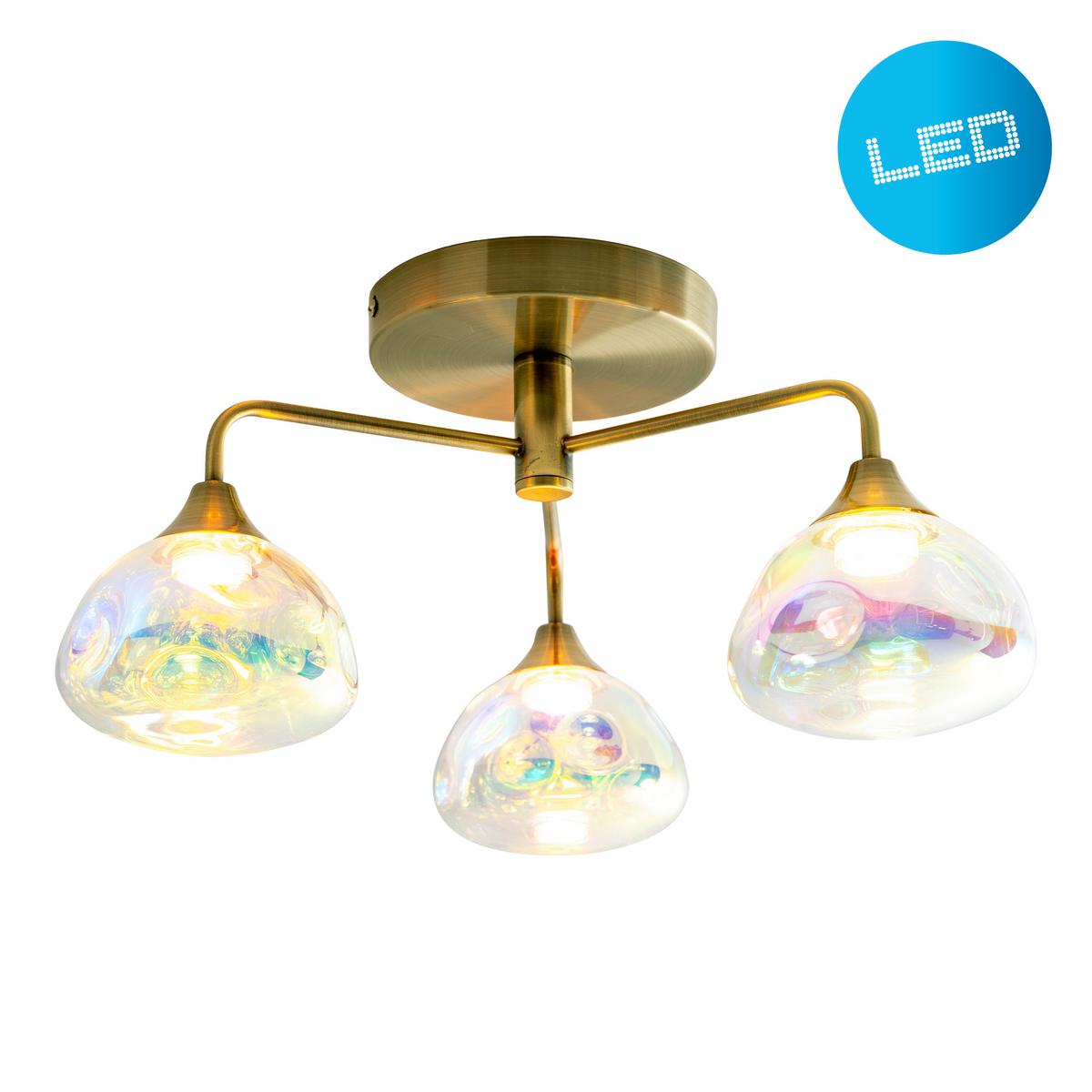 LED-Deckenleuchte 1367745 Deckenleuchte - Messingfarben, Design, Metall (19,5cm) - Näve