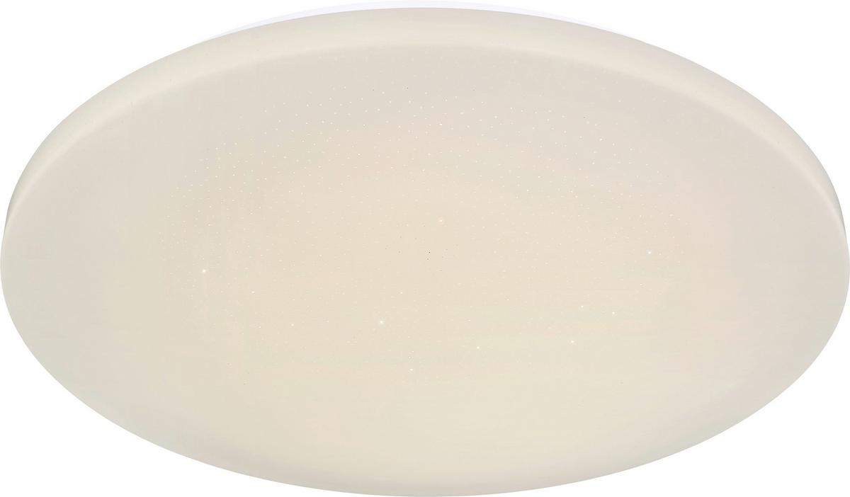 LED-Deckenleuchte Hanna Ø 50 cm mit Farbwechsler - Opal/Weiß, MODERN, Kunststoff/Metall (50/7cm) - Luca Bessoni