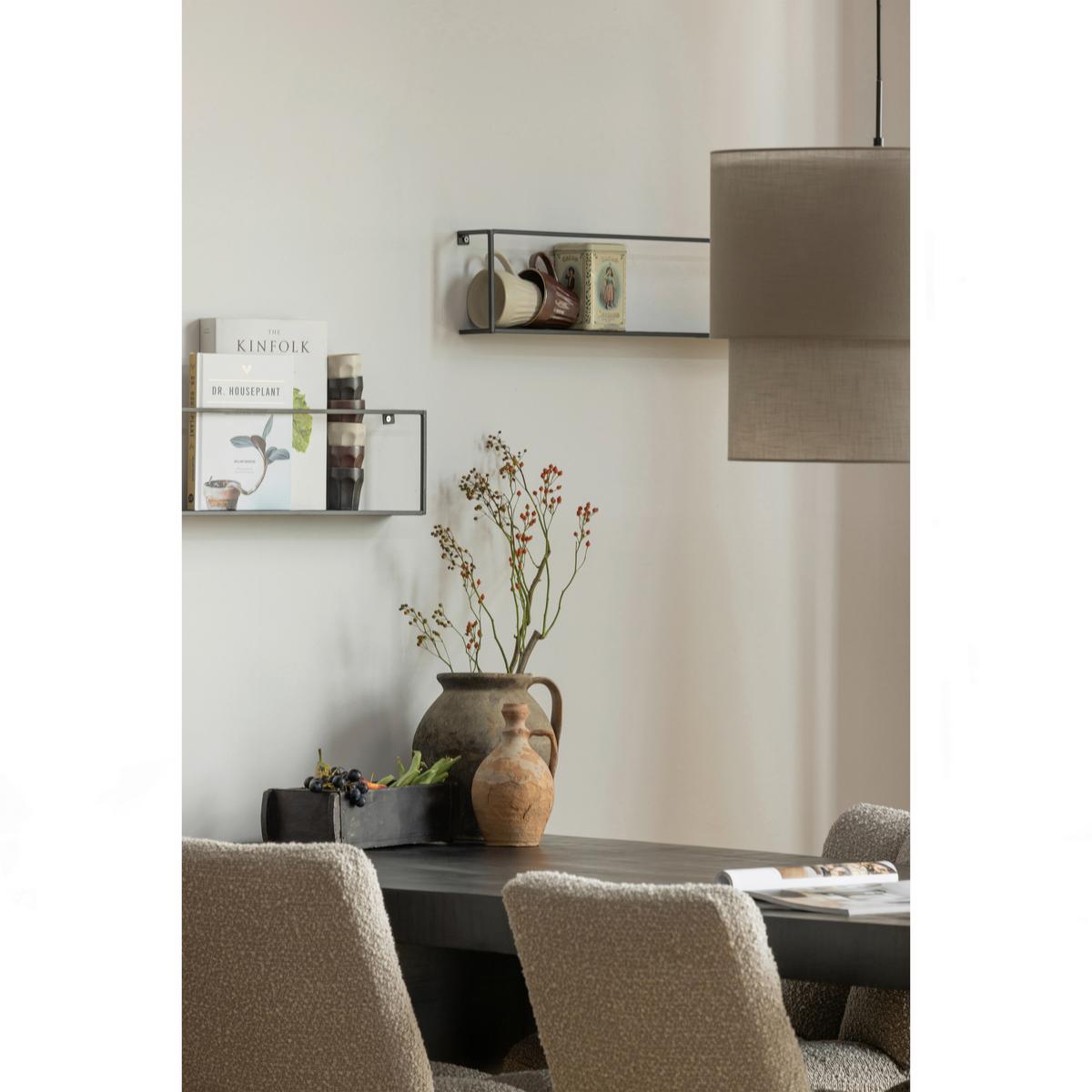 Stuhl Vinny Sandfarben B: 48 cm - Sandfarben/Schwarz, Design, Textil/Metall (48/80/45cm) - Livetastic