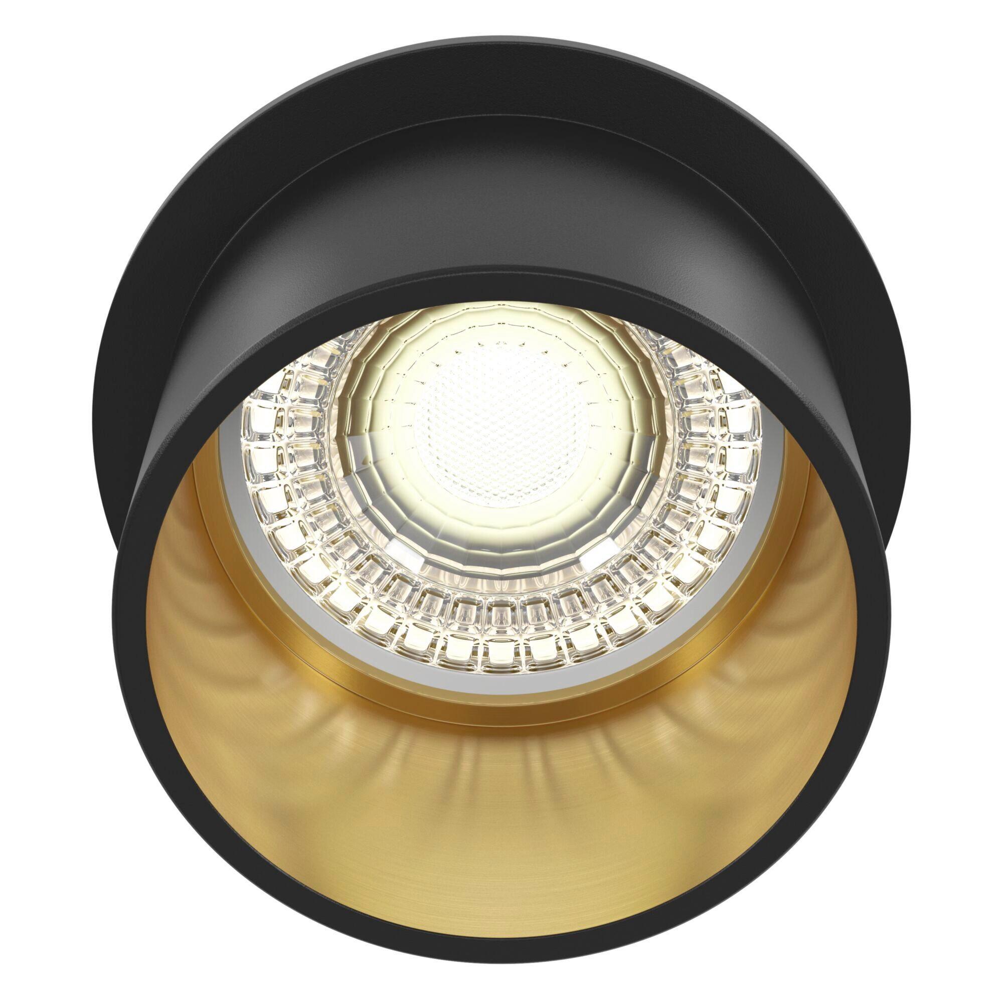 Aufbauleuchte Reif - Goldfarben/Schwarz, Trend, Metall (6,8/5,5cm) - MAYTONI