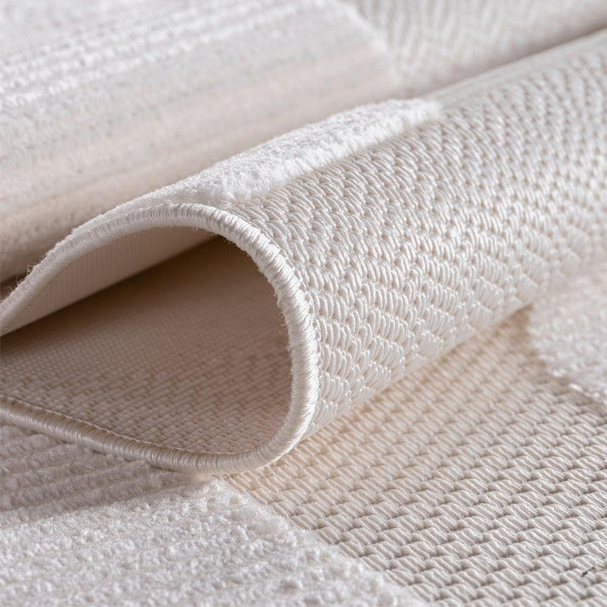 Flachwebteppich, Creme, F:4mm Doha - Creme, Design, Textil (80/150cm)