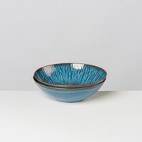 Schüsselset 4 -teilig. Steinzeug, DxH: ca. 24x7,3 cm - Blau, Basics, Keramik (24cm) - Gipfelstück