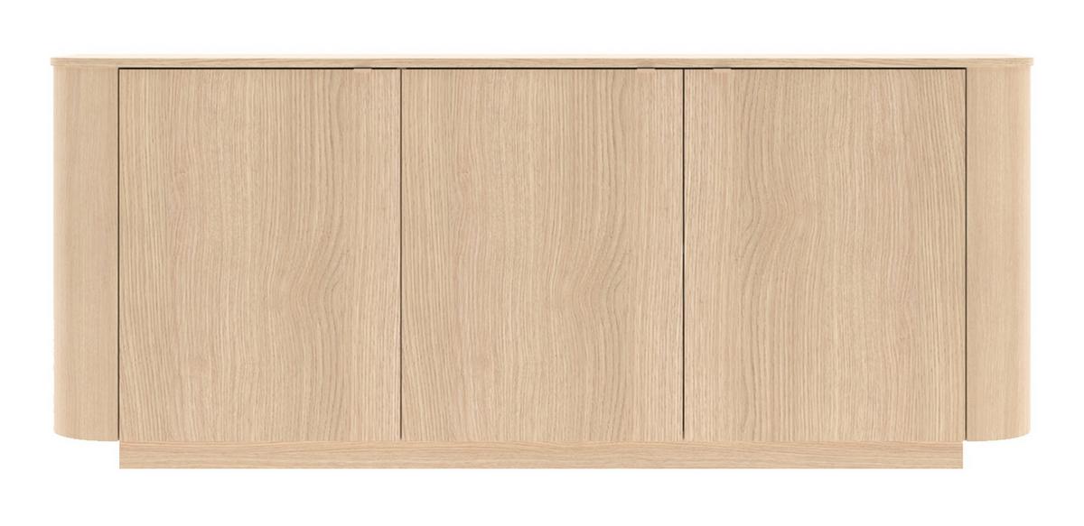 Sideboard Adriatico Eichefarben B: 181 Cm - Eichefarben, Design, Holzwerkstoff (181/76/43cm) - MID.YOU