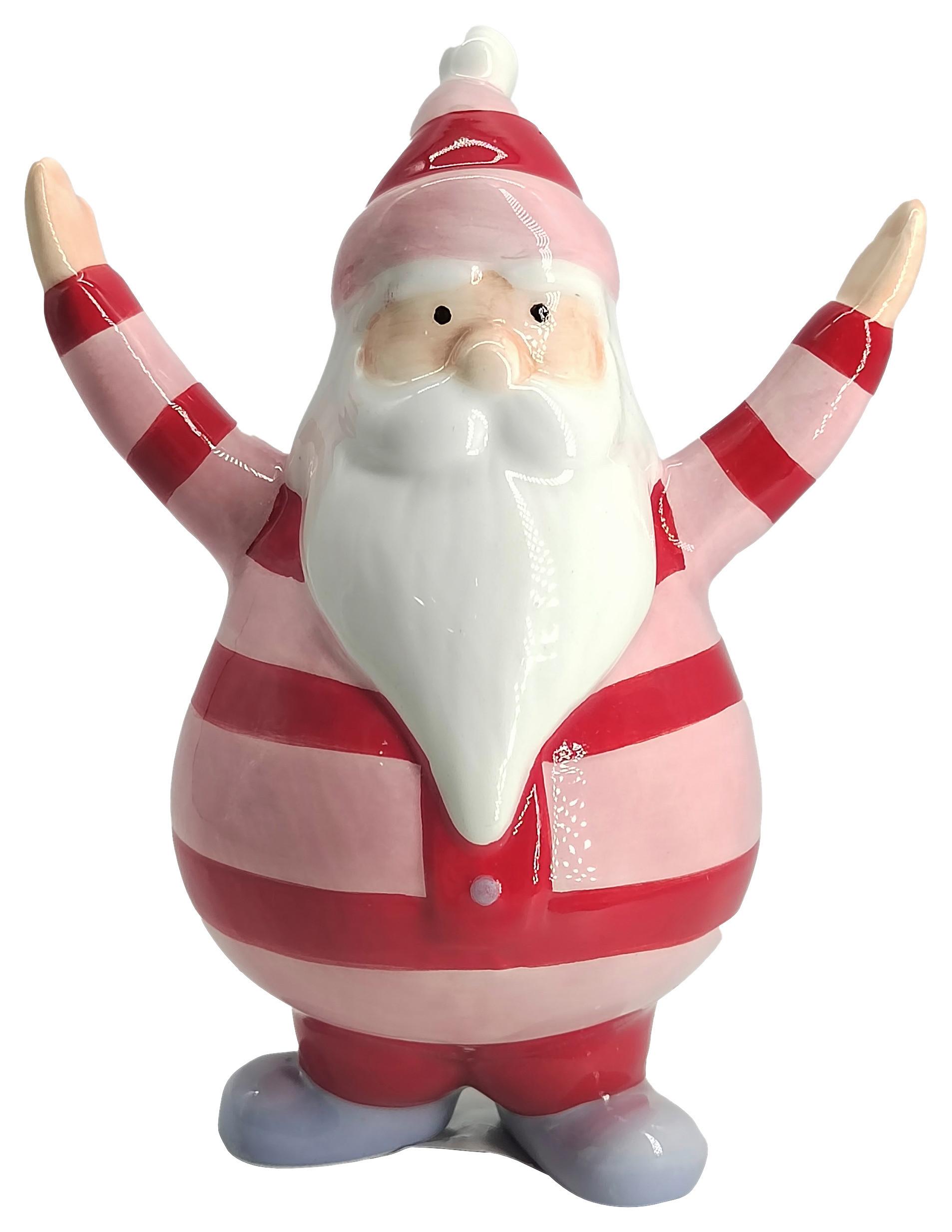 Santa Claus JARO -PAZ- - bílá/pink, keramika (13,5/17,5/8,8cm) - Mömax