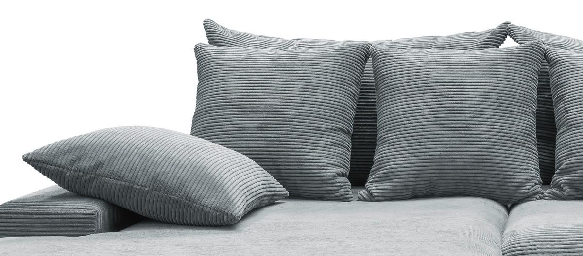 Ecksofa Avellino Hellblau S: 200/278 Cm - Schwarz/Hellblau, MODERN, Textil (200/278cm) - Livetastic