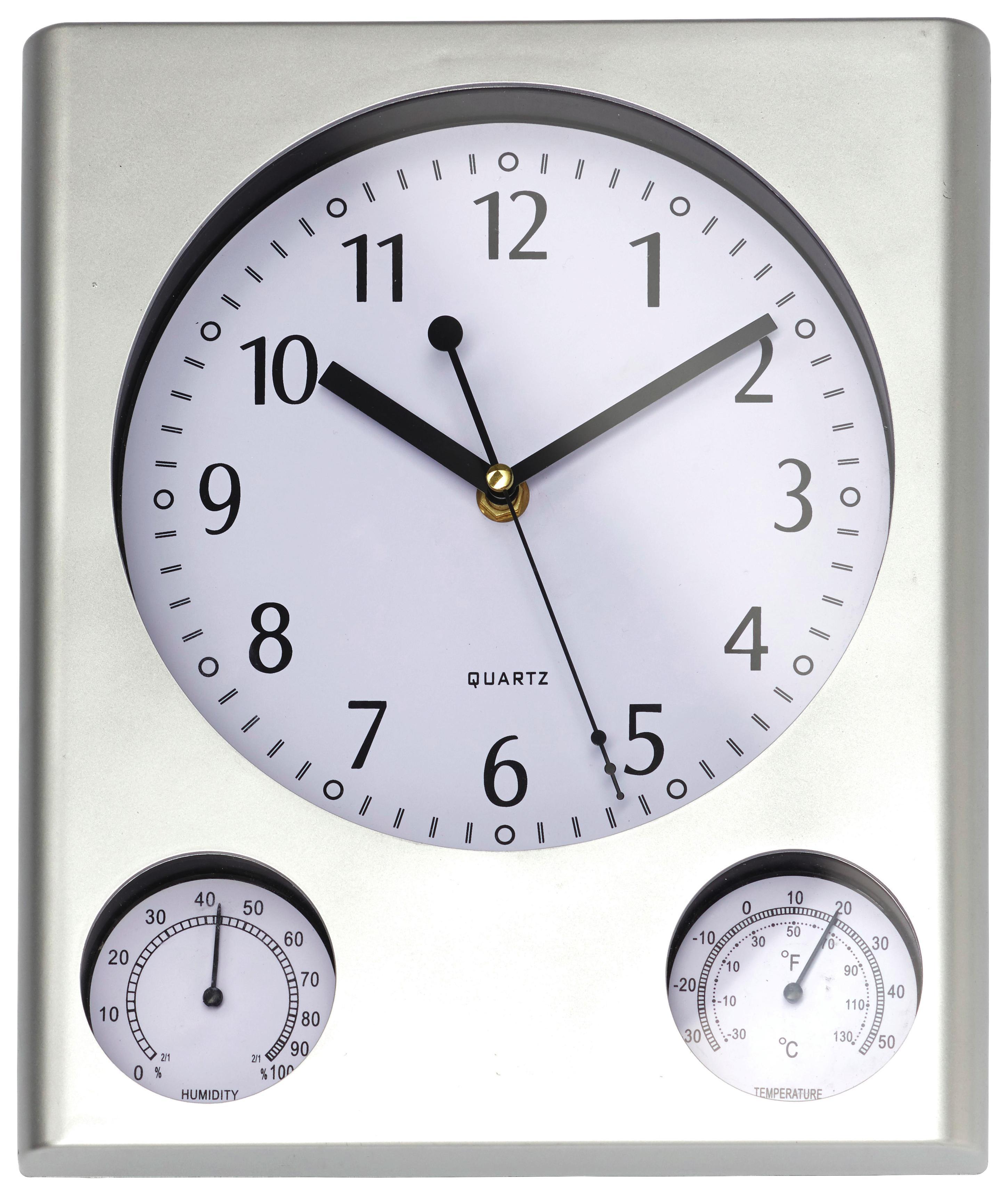 Falióra Alban - Szürke/Fehér, Basics, Műanyag/Üveg (32,4/27/4cm) - Ombra