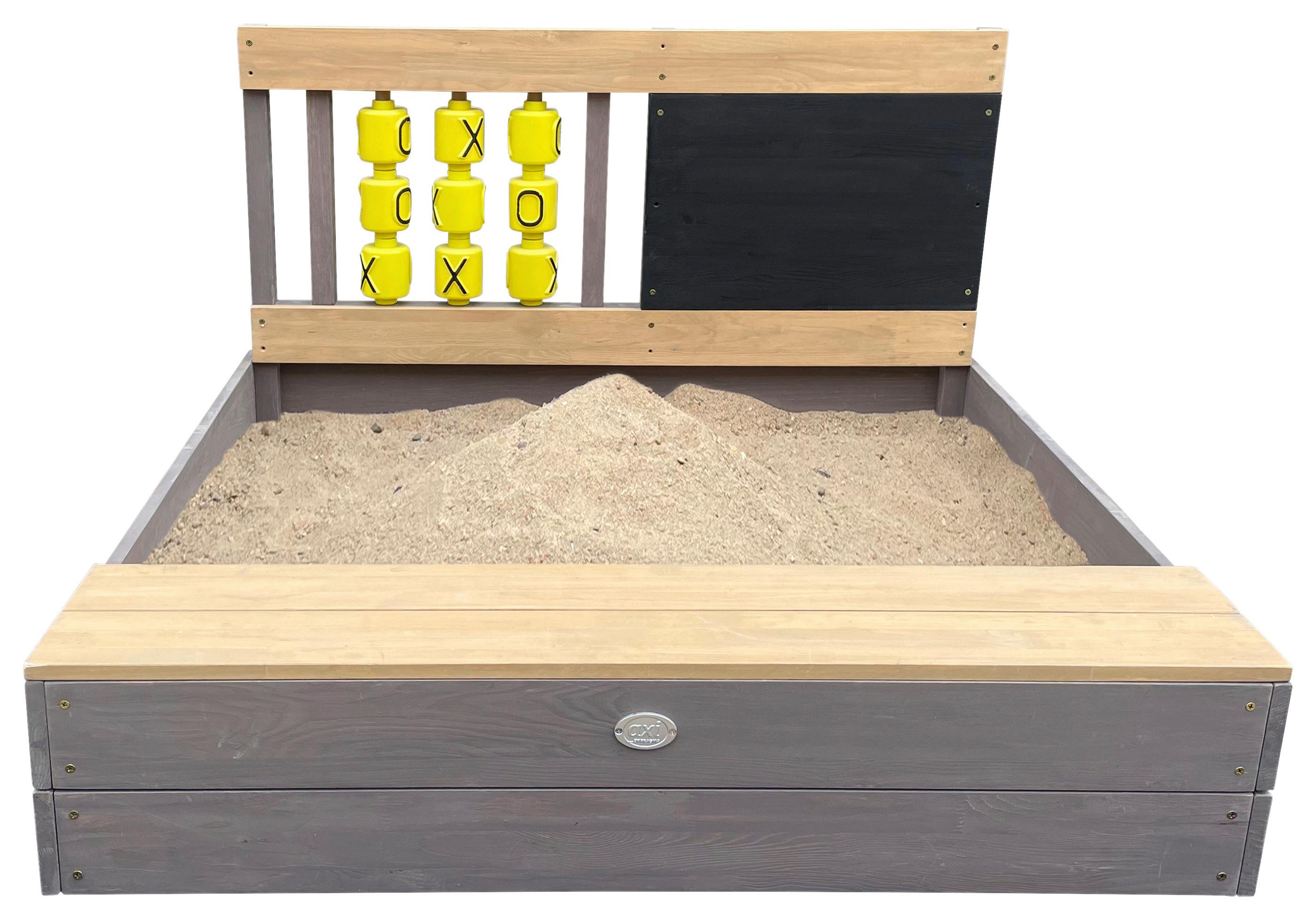 Sandkasten A031.019.20 - Braun/Grau, KONVENTIONELL, Holz (100/65,5/100cm) - Ambia Garden