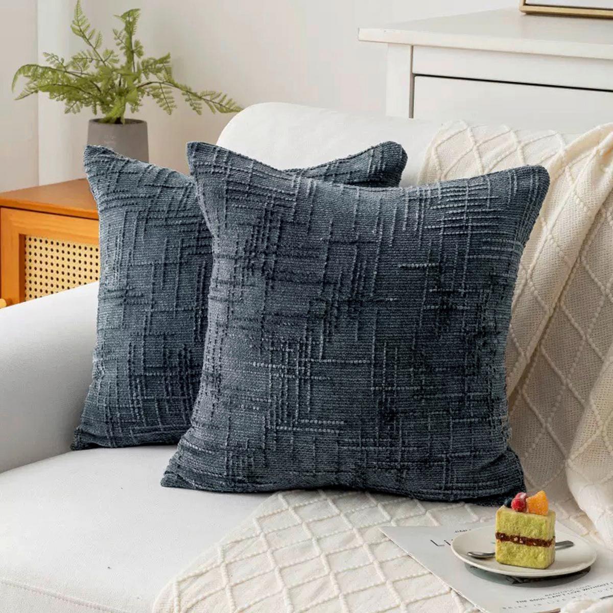 Díszpárna Elisabeth Kb. 45/45cm - kék, Modern, textil (45/45cm) - Luca Bessoni