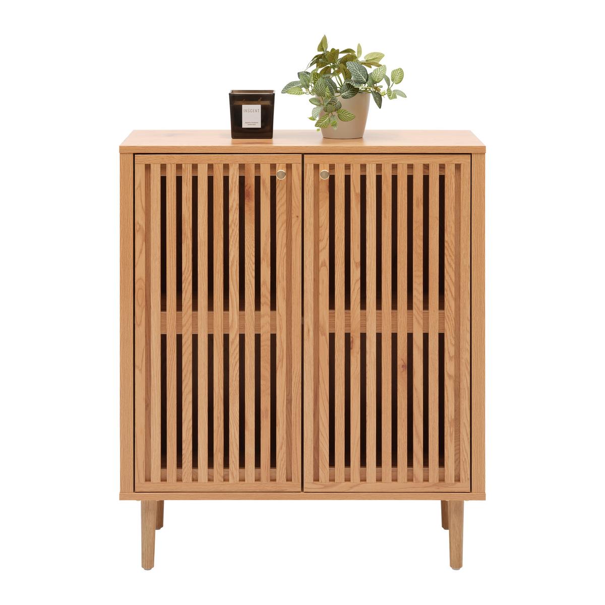 KOMODA BARCELONA -EXKLUSIV- - přírodní barvy/barvy zlata, Lifestyle, kov/kompozitní dřevo (76/90/35cm) - Mömax