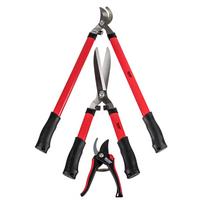 Gartenscherenset 3teilig - Rot/Schwarz, Basics, Kunststoff/Metall (33,5/73/8cm)