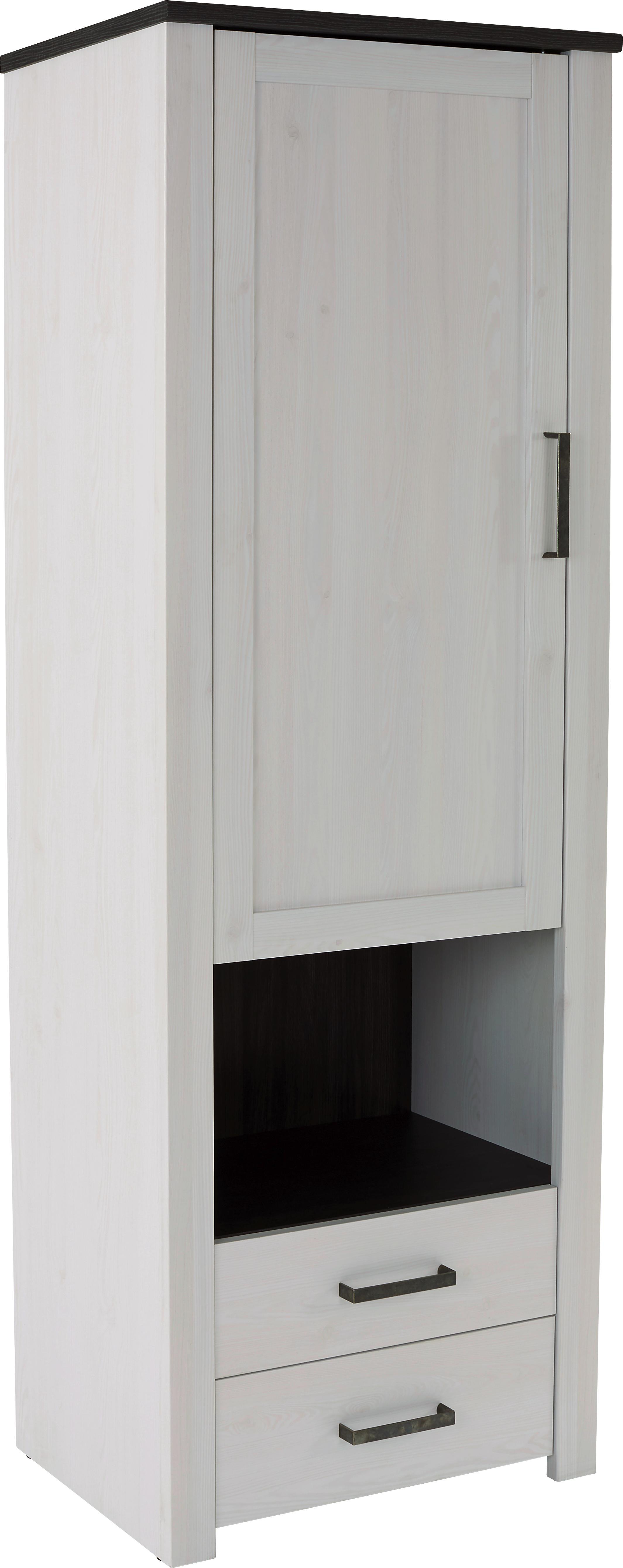 Schrank Provence - Wengefarben/Weiß, ROMANTIK / LANDHAUS, Holzwerkstoff (71,2/200/42cm) - James Wood