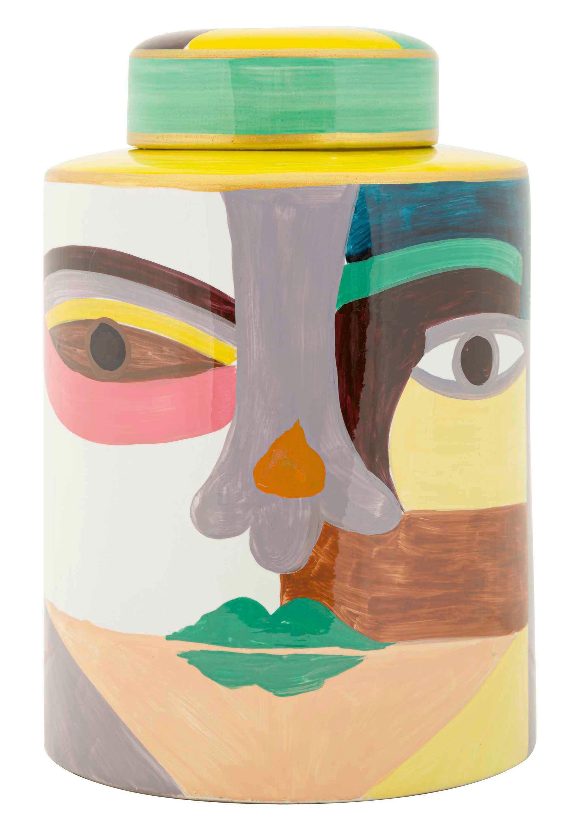 Vase Pot Piccassy Color Top Multicolor B: 19 Cm - Multicolor, Basics, Keramik (19/28/19cm)